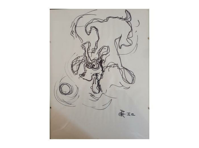 « La baballe » Dessin Original by Philippe COLLET