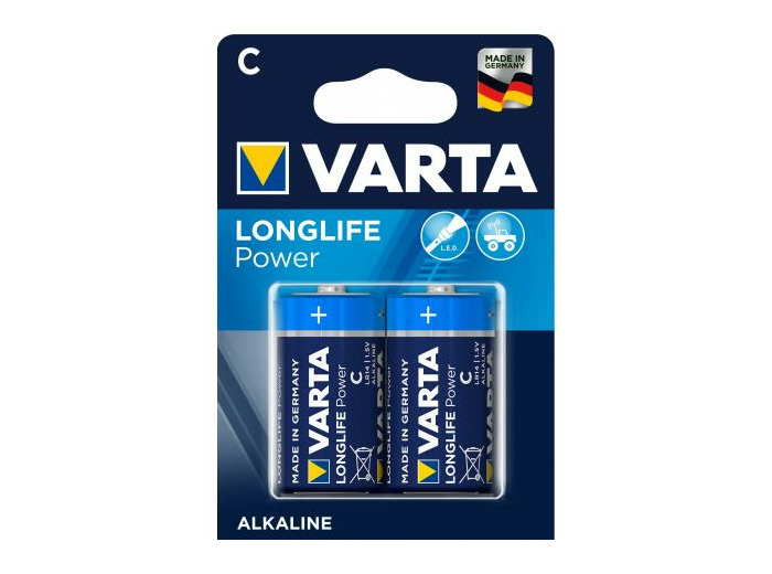 Blister 2 piles LR14 C ALKALINE VARTA