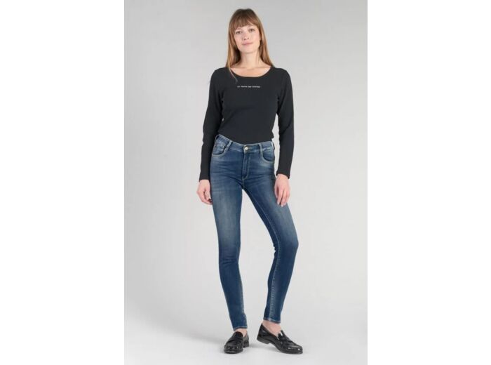 Jean Menars pulp slim taille haute jeans bleu ltdc