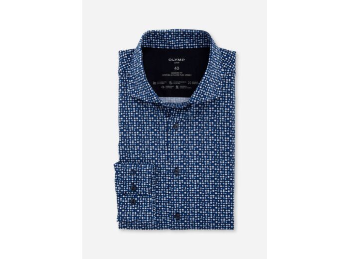 Chemise à motifs OLYMP marine