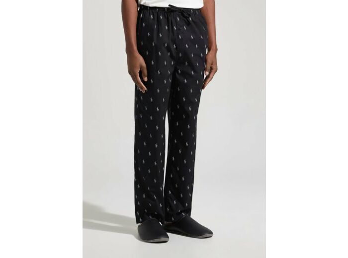 Pantalon de pyjama Poney Ralph Lauren noir