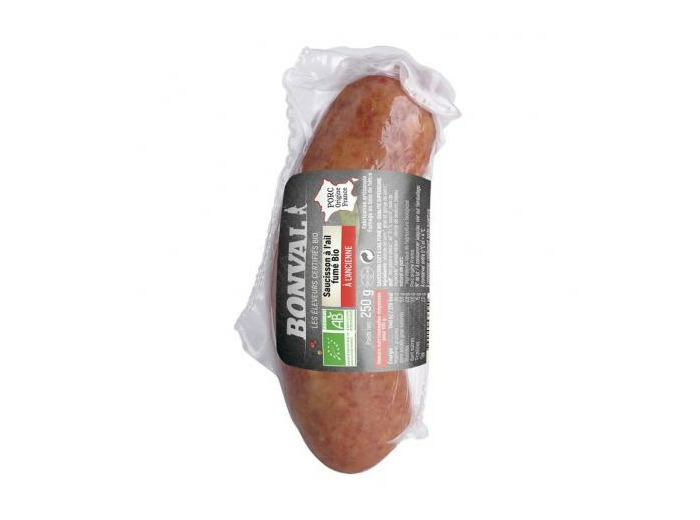 Saucisson à l'ail fumé 250g - Abc Bio
