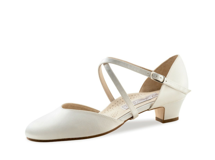 Felice LS - Chaussure de danse satin blanc -  Werner Kern