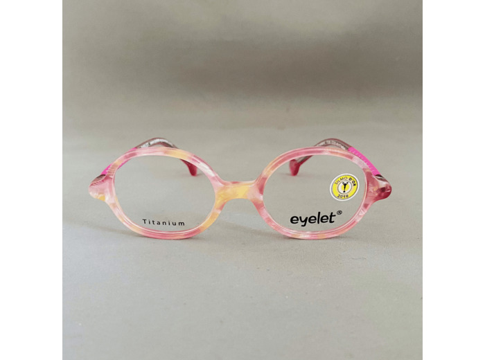 Lunettes de Vue Enfant De La Marque Eyelet - Modèle FUN Coloris Rose Poudre