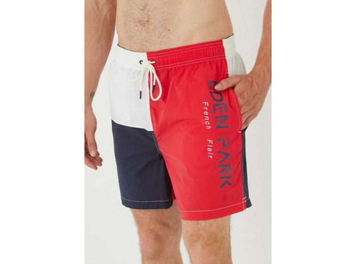 Short de bain Eden Park rouge