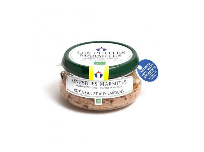 Pâté à l'ail et aux lardons 150g- Abc bio