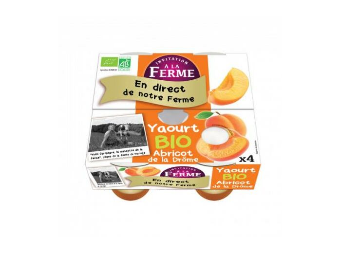Yaourt abricots de Provence 4x125g - Abc Bio