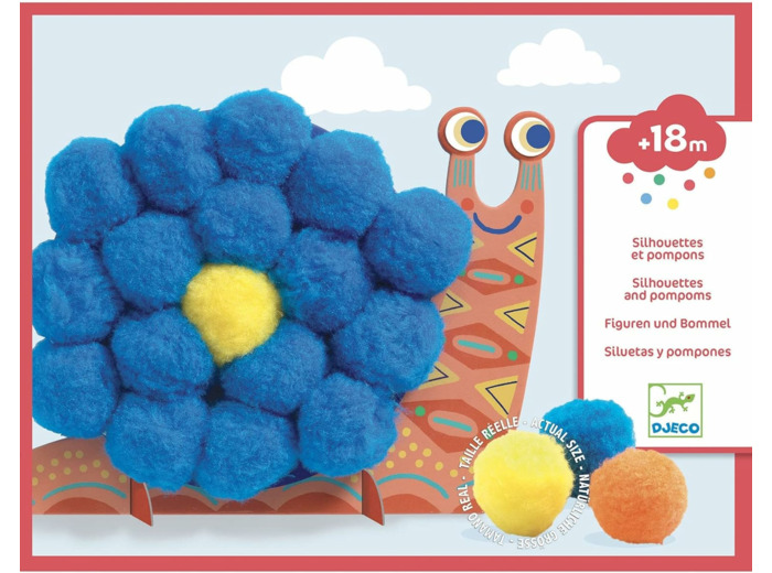 DJECO- Collage Animaux Souples Jeux d'adresse, DJ09871 - 39871, Multicolore