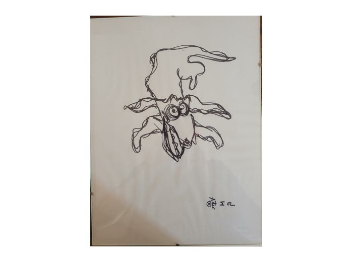 « La carpette » Dessin Original by Philippe COLLET