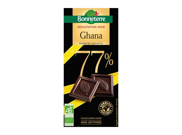Chocolat Dégustation Noir Ghana 77% Abc bio Marly