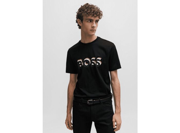 T-Shirt logo BOSS noir