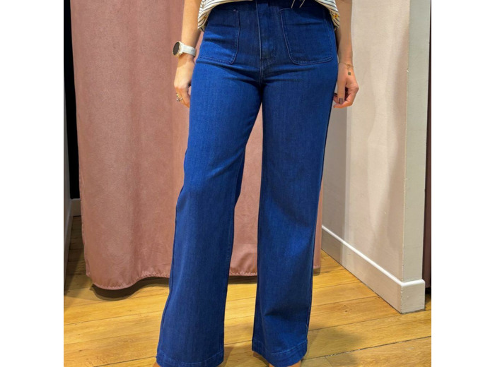 JEANS FAUVE NAVY - F.A.M