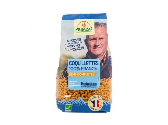 Coquillettes demi complètes france 500g - Abc Bio