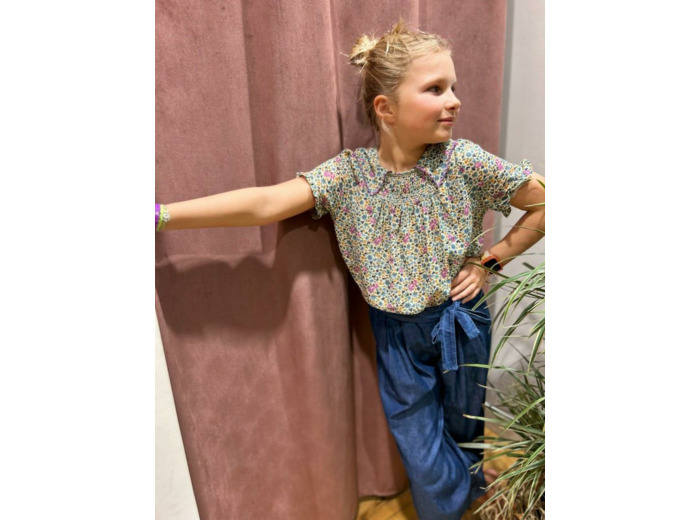 PANTALON AMPLE CHAMBRAY - EMILE & IDA