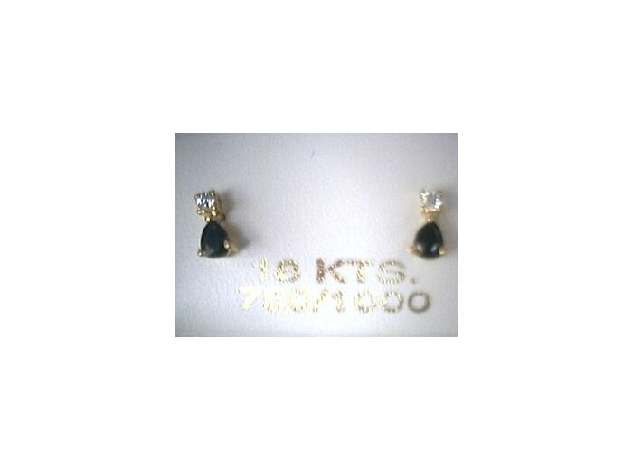 Boucles d'oreille saphir