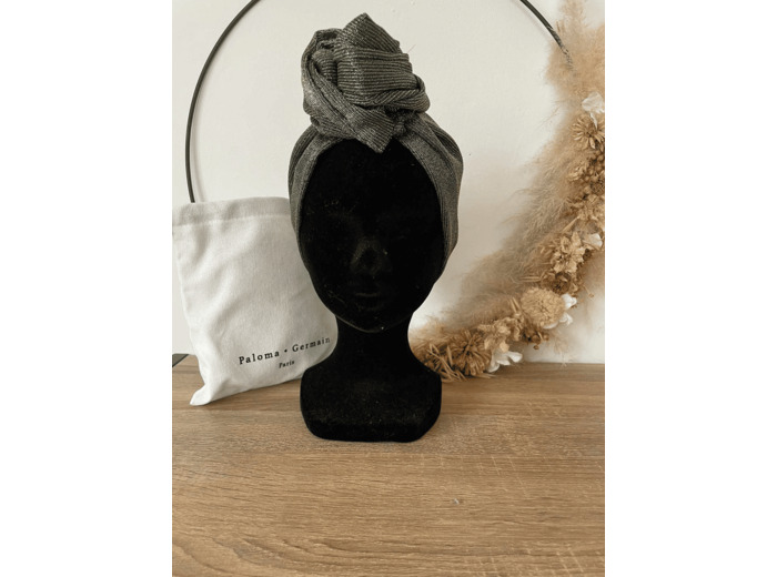 Turban Lurex vert