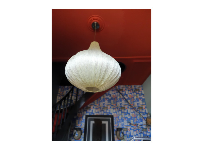 Grand lustre en soie - Le Grand Duc