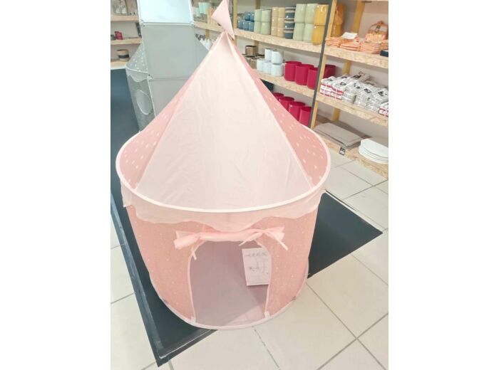 Tente enfant "Pop-up" rose H135cm