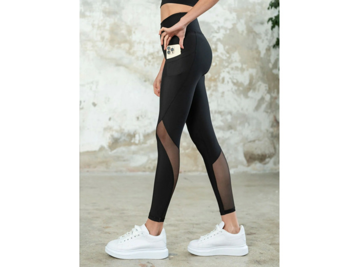 Leggings noir avec mesh - collection 2025