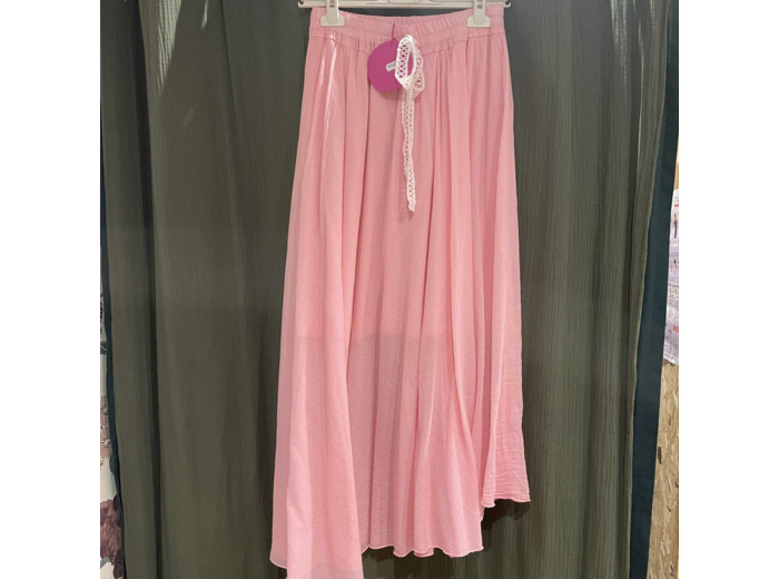 Jupe Rose Pâle avec Nœud