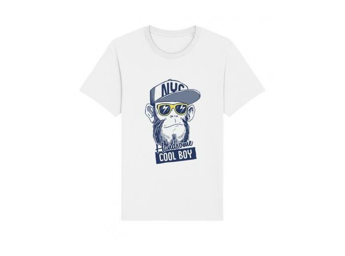 T-shirt blanc "Cool Boy" -  Joli m'Homme