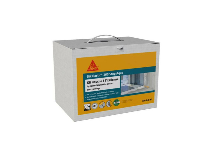 Sikalastic 260 Stop Aqua - Kit pour douche à l'italienne 8m²