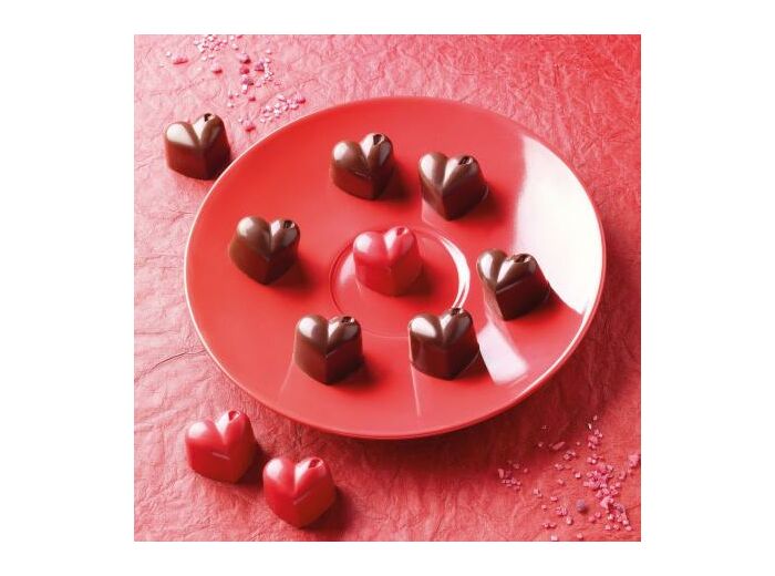 Moule chocolat coeur silikomart - Patiss&vous