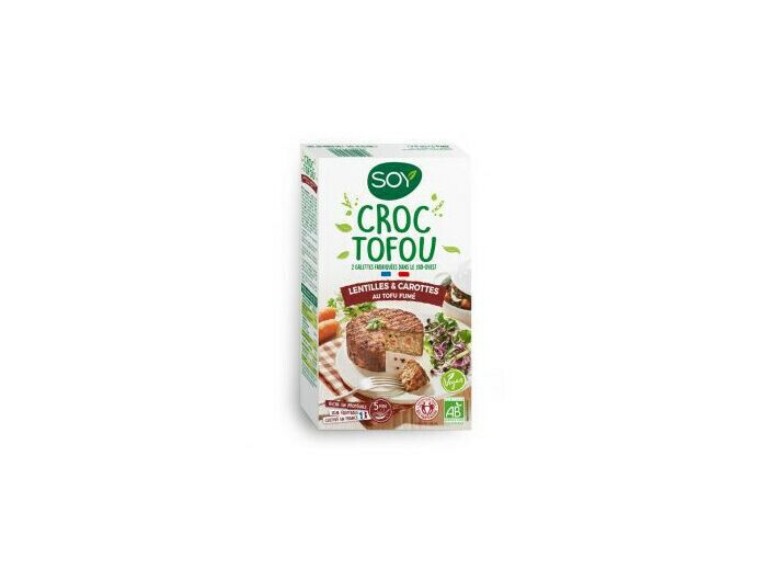 Croc Tofou Lentilles & Carottes 2x100g - Abc Bio