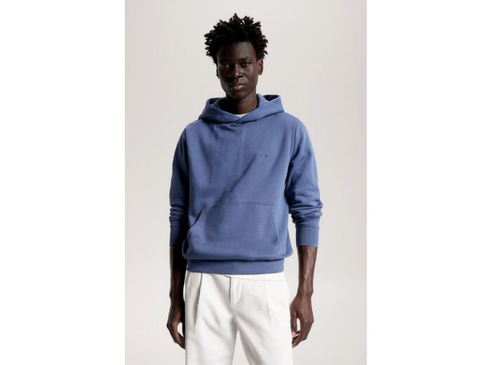 Sweat à capuche Tommy Hilfiger bleu en coton bio