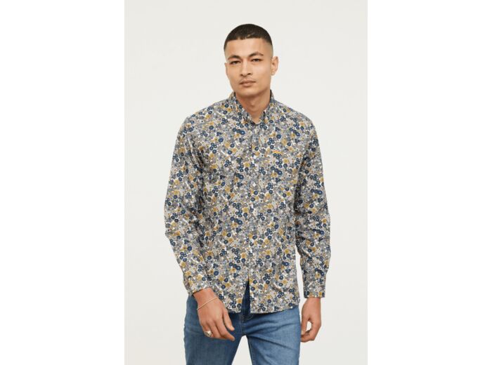 Chemise à motifs Lee Cooper marine