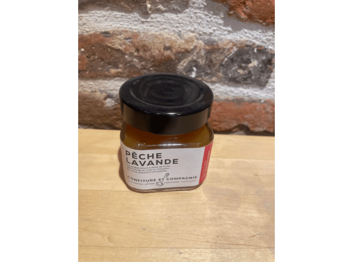 Confiture pêche lavande