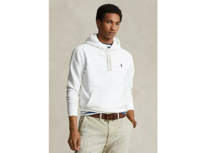 Sweat à capuche Ralph Lauren blanc