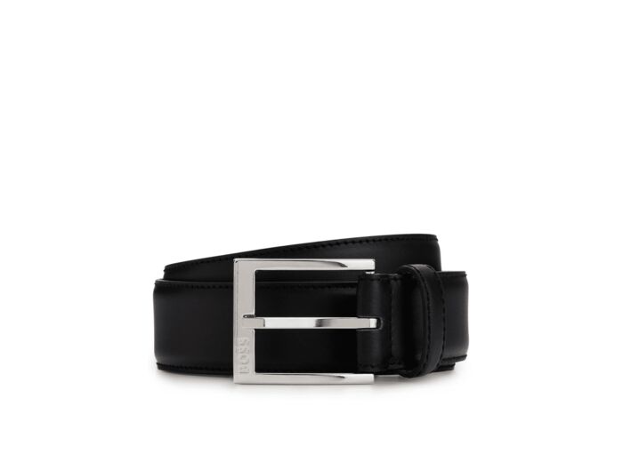 Ceinture BOSS noire en cuir