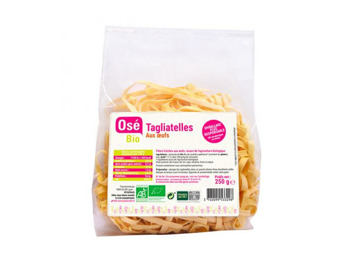 Tagliatelles aux oeufs 250g - Abc Bio