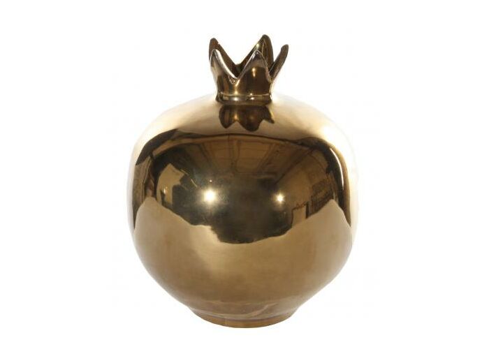 Vase grenade en céramique or - Le Grand Duc Décoration