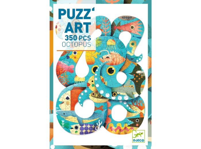 DJECO- Puzzle Art Octopus 350 pièces, Multicolore - Maman et bébé