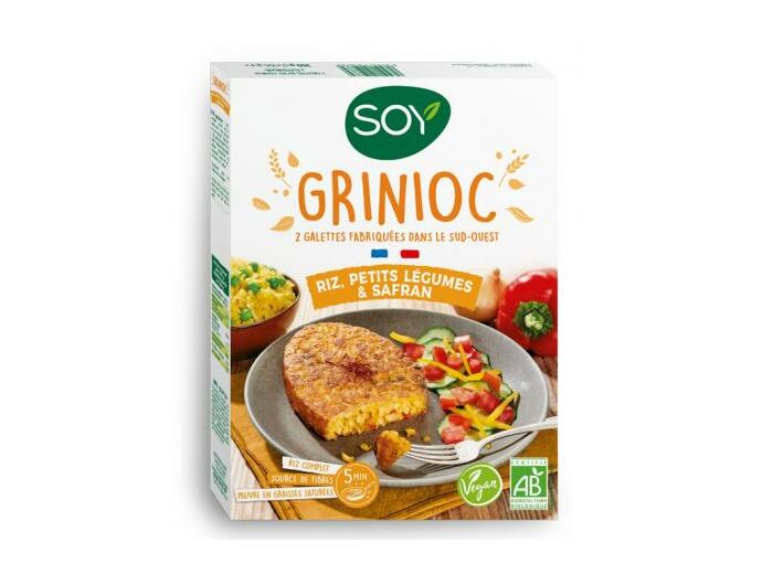 Galettes Grinioc riz légumes et safran 2x100g - Abc Bio