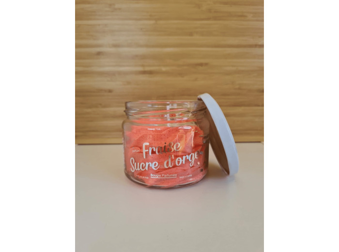 Bougie chantilly pot sans bijou - Sucre d'Orge