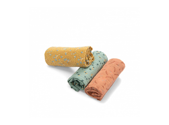 Trois Petits Lapins - Set de 3 langes - Jolie-Môme - Guise