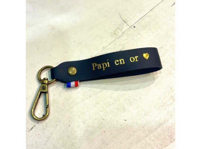 PORTE CLES PAPI EN OR