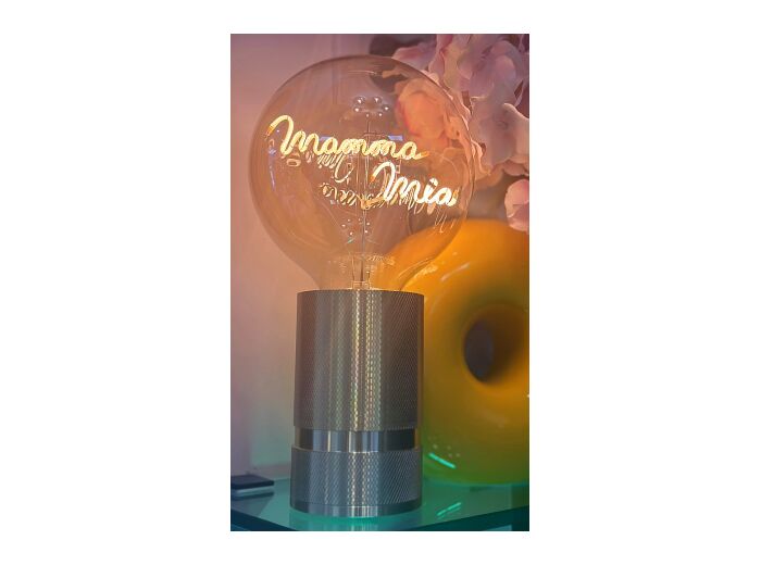Lampe Message in the bulb "MAMMA MIA"