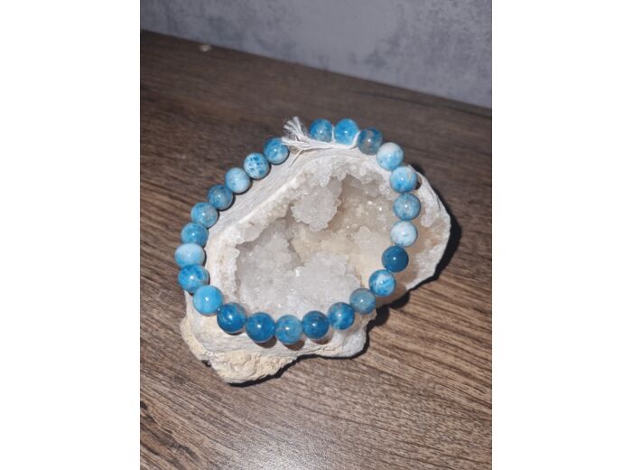 Bracelet apatite bleue