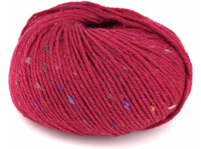 Plassard Laine Séraphine tweedé Intemporel 60 Bordeau mouch