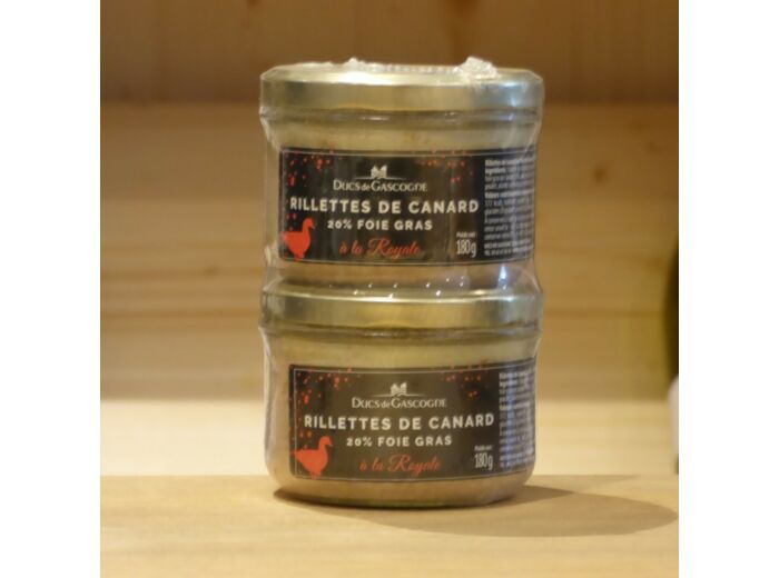 Lot de 2 Rillettes de canard Ducs de Gascogne