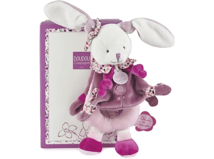 Doudou et Compagnie - Hochet - Cerise le Lapin - Rose