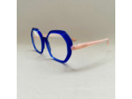 Lunettes de vue Rondes Kalinda Caroline Abram Coloris Bleu / Rose