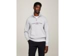 Pull demi zip Tommy Hilfiger gris en coton bio