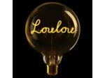 Lampe message in the bulb "LOULOU"