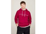 Sweat à capuche Tommy Hilfiger bordeaux en coton bio