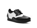 SAMMY - chaussures Boogie noir et blanc unisexe - Rumpf